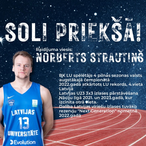 N. Strautiņš - par studijām maģistros, izaicinājumiem 3x3 basketbolā un spēli BK "LU"
