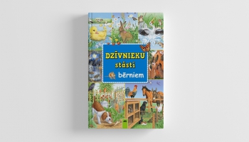 Krāšņi ilustrētā grāmata "Dzīvnieku stāsti bērniem"