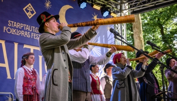Festivāla "Baltica" noslēguma koncerts "Dzeivuo volūda" Pumpura skvērā Daugavpilī