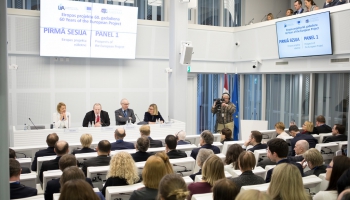 Saeimā notiek starptautiska konference "Eiropas projekta 60. gadadiena"