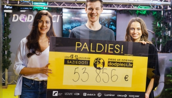 Labdarības maratonā „Dod pieci!” jau saziedoti 53 856 eiro