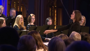 Latvijas Radio kora koncerta "Saule un mēness" I daļa "Mēness". Diriģē Marta Ozola