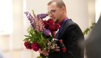 Saruna ar arhibīskapu Jāni Vanagu un jaunievēlēto arhibīskapu elektus Rinaldu Grantu