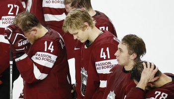 Latvijas hokejisti gatavojas izšķirošajam mačam pret Vāciju
