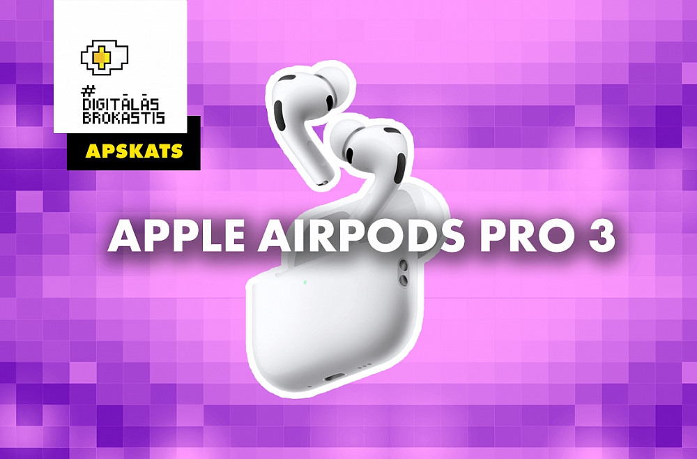 Austiņu "Apple Airpods Pro 3" apskats Austiņu "Apple Airpods Pro 3" apskats