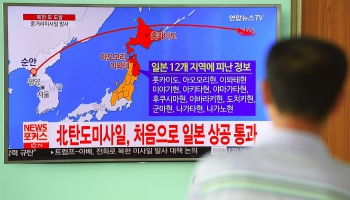 Kārtējā izmēģinājumā Ziemeļkorejas raķete pārlido pāri Japānai