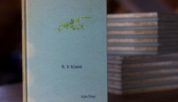 Multimediju māksliniece Aija Bley iepazīstina ar ilustrāciju grāmatu "8.b klase"