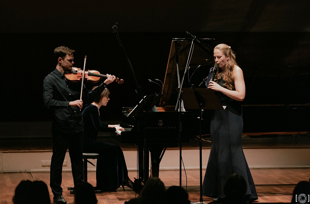 Anna Gāgane, Pēteris Trasuns, Linda Leine un Matīss Budovskis koncertā "Veltījums mūzām"
