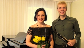 Ādolfa Skultes "Stāsts". Mārtiņš Circenis (klarnete) un Agnese Egliņa (klavieres)