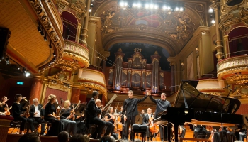 Diriģents Andris Poga un Romāņu Šveices simfoniskais orķestris Viktorijas zālē Ženēvā, 2019