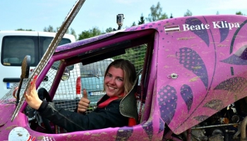 Beate Klipa - Latvijas autokrosa vēsturē pirmā čempione sieviete