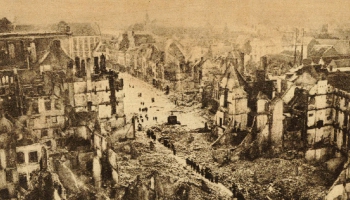 25. augusts. Lēvenas pilsētas nopostīšana Beļģijā Pirmā pasaules kara laikā