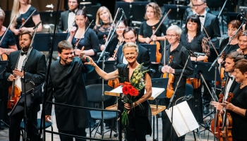 Iveta Apkalna, LNSO un Andris Poga Cēsu mākslas festivāla atklāšanas koncertā