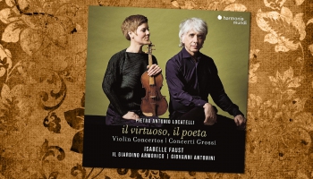 Izabella Fausta (vijole) un "Il Giardino Armonico" Pjetro Antonio Lokatelli mūzikā