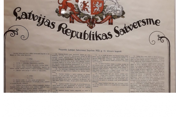 Конституция Латвии 1922. Конституция Латвии фото.