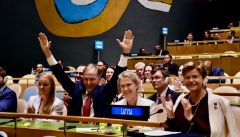Viena no Latvijas prioritātēm ANO Drošības padomē būs kara noregulēšana Ukrainā