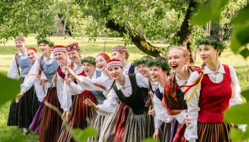 Латгальские коллективы на Празднике песни и танца