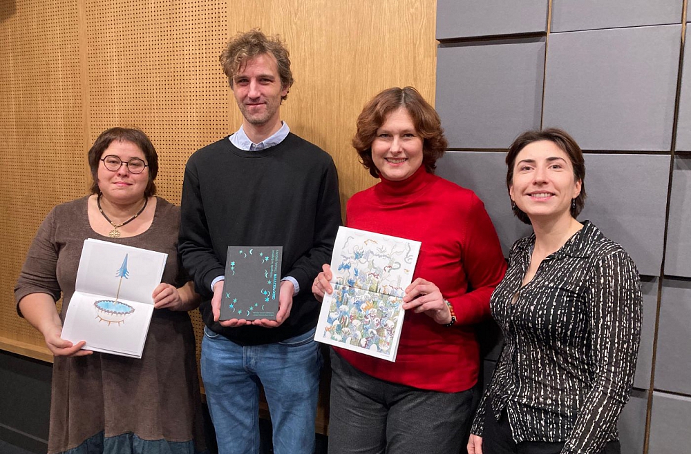 Anda Buševica, Mārtiņš Laizāns, Antra Dreģe un Dārta Paldiņa