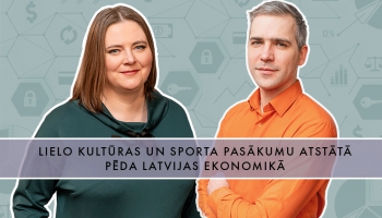 Lielo kultūras un sporta pasākumu atstātā pēda Latvijas ekonomikā