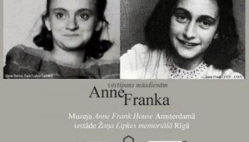 Izstāde "Annes Frankas - vēstījums mūsdienām"