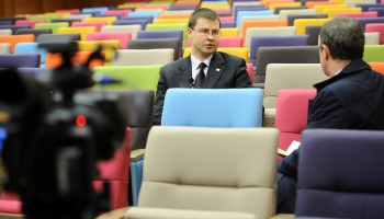 EK  viceprezidents Valdis Dombrovskis: Latvijai svarīgi neslīdēt lielā budžeta deficītā