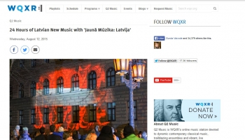 Ņujorkas klasiskās mūzikas interneta radiostacijā "Q2 Music" - latviešu mūzikas maratons!