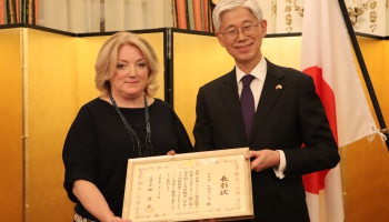 Diriģente Aira Birziņa saņem Japānas Ārlietu ministra goda rakstu!