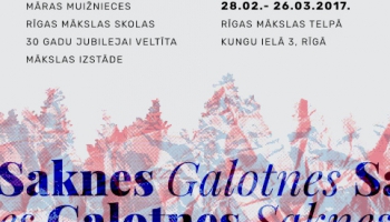 Rīgas Mākslas skola 30 gadu jubileju svin ar izstādi “Saknes/galotnes”