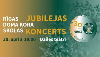 Rīgas Doma kora skolas 30 gadu jubilejas koncerts tiešraidē no Dailes teātra