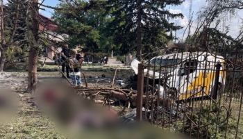 Krievijas aviobumbas triecienā Doneckas apgabalā nogalināti vairāk nekā 20 cilvēku